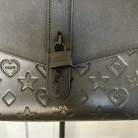 Like 🆕 Aldo Black Signature Purse - Picture 4 of 5